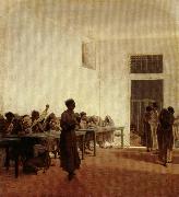 Telemaco signorini Department for Violent Female Mental Patients at San Bonifacio in Florence oil painting